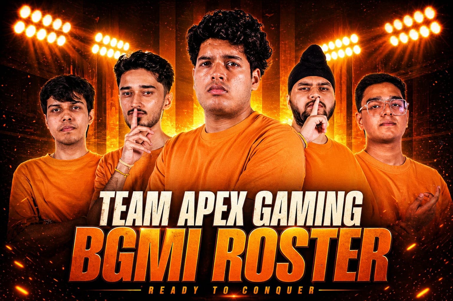 Team Apex Gaming Official BGMI Roster Revealed – Jonathan, Jelly, Hydro & More